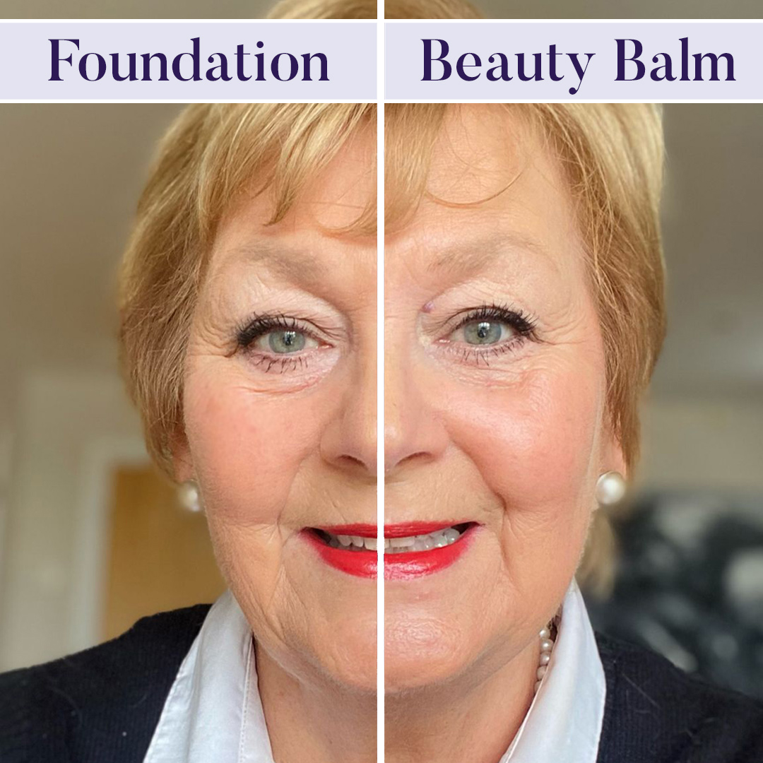 Sue shows difference between foundation and beauty balm